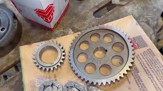 Dodge 3.9L timing chain, cover, sprockets, waterpump, clutch fan, harmonic balancer, thermostat