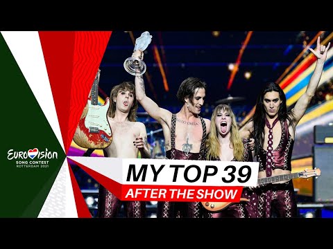 Eurovision 2021 | My Top 39 (After The Show)