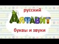 Алфавит русского языка - название букв и звуки. Учим как звучат буквы. 