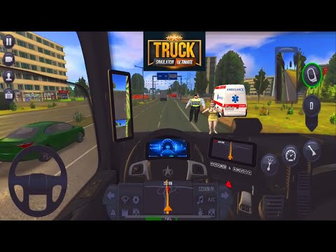 Transporting an Oversized Construction Trailer 👮🚛-Truck Simulator : Ultimate (3D) Gameplay