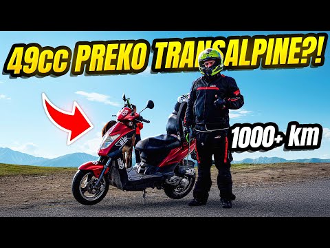 NIKO NORMALAN OVO NE RADI:49cc PREKO TRANSALPINE *1000+ KM*