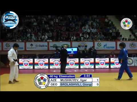Judo Grand Prix Baku 2012 -60kg MUSHKIYEV (AZE)-BROLASHVILI (AZE)