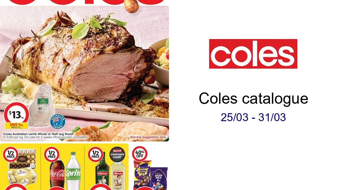 Coles catalogue  25/03 - 31/03