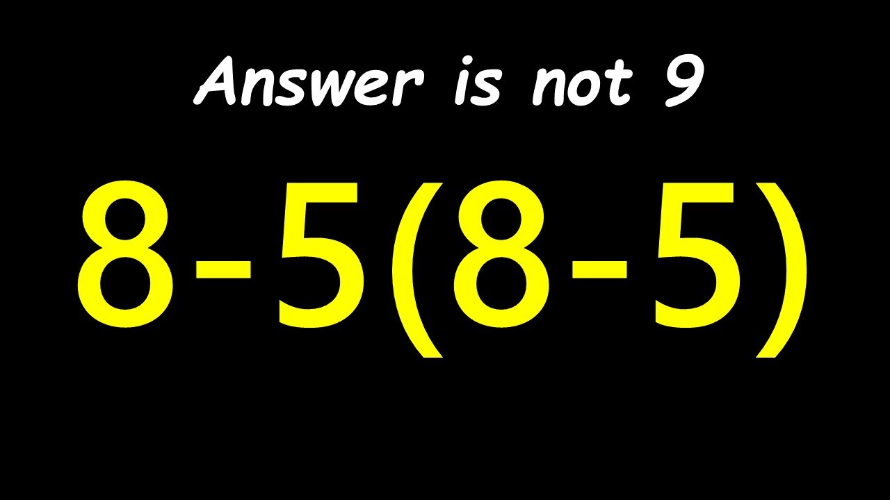 Can You Solve This Simple Math Problem?