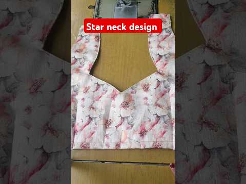 star neck design #cutting and stitching #shorts