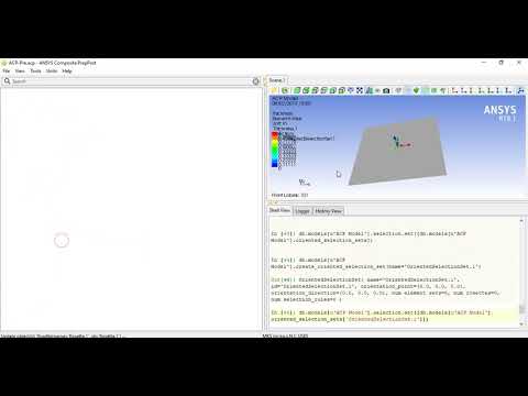 Crash Test on Composite Plate with Coupled ANSYS ACP and Explicit Dynamics