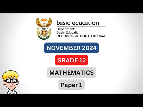 Grade 12 maths paper 1 2024 | November