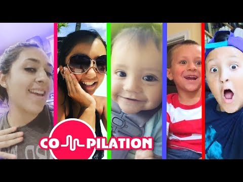 LIP SINGING COMPILATION Video of FUNnel Vision Family! Short Funny Song Clips Music Videos 4 Kids