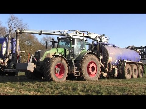 Fendt 939 mit Kotte Garant PTR 28 am Gärsubstrat ausbringen [HD]
