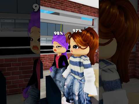 Rumi & Bacon were sad about not getting full marks😂 || bailalo gozalo🔥 #roblox #shorts #robloxshorts