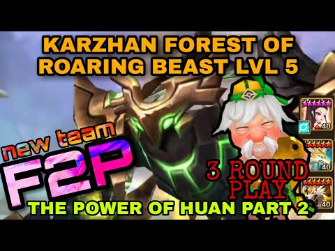KARZHAN FOREST OF ROARING BEASTS LEVEL 5 ALMOST FARMABLE TEAM SUMMONERS WAR