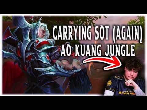 SOLOORTROLL NEEDED ME TO CARRY HIM SO BAD - SMITE Ao Kuang Jungle Conquest Gameplay