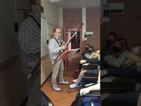 Intervention d'un professeur de basson en classe de 6ème au collège Sacré Cœur ❤