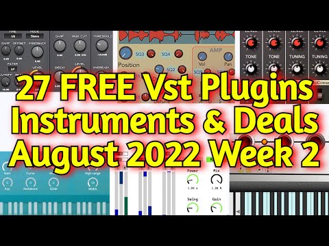 27 Best New FREE VST Plugins, Vst Instruments, Sample Packs & Best Deals - AUGUST 2022 Week 2