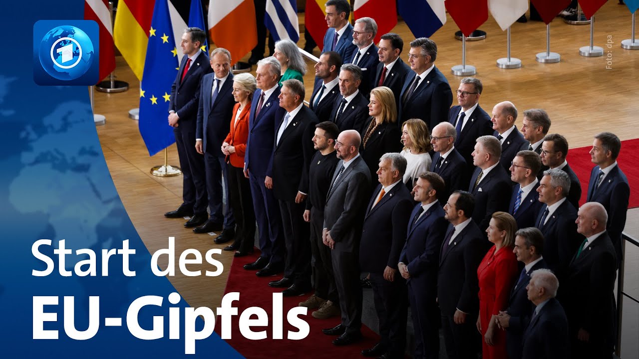 EU-Gipfel: Scholz pocht auf Asylreform und Selenskyj stellt „Siegesplan“ vor