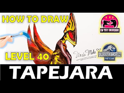 HOW TO DRAW LEVEL 40 TAPEJARA / MAX LEVEL TAPEJARA USING ACRYLLIC PAINT / UNCLE MIKE'S DRAWING
