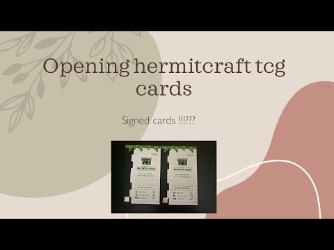 Opening hermitcraft TCG S2 packs. SIGNED HERMIT CARDS??!!? Extremely scuffed