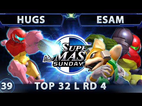 SSS 39 - HugS (Samus) Vs. PG ESAM (Samus/Fox) SSBM Top 32 Losers Round 4 - Smash Melee