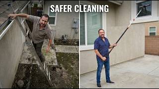 Stop Using Dangerous Ladders! How to Clean 20ft High Ceilings with Ease