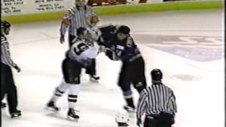 Steve Cheredaryk vs Jason McQuat ECHL Jan 18/98