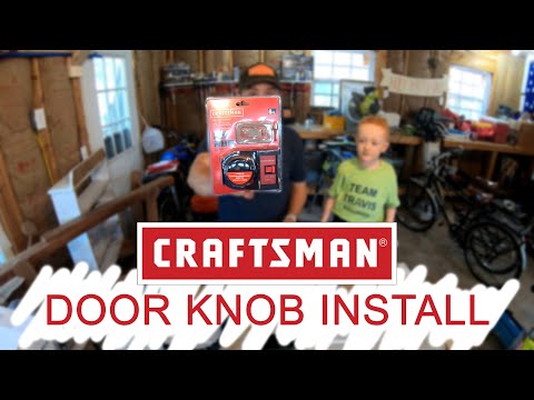 How to Install a Door Knob using a Craftsman...