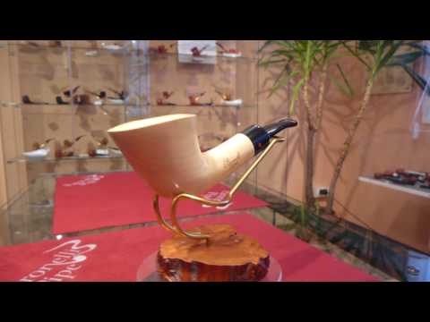 Pipa in limone half bent fatta a mano - www.paronellipipe.it