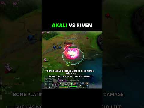 HOW TO PLAY AKALI VS RIVEN - LEAGUEOFLEGENDS #leagueoflegends #akali #shorts