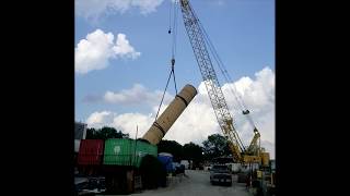 108” C200 Lowered Into Trench