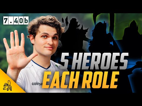 The Best 5 Heroes in Every Role in 7.40b