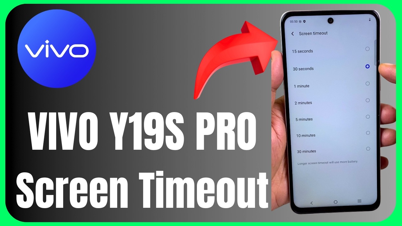 ⏰ Vivo Y19s Pro Screen Timeout 😱📱 | Change Screen Sleep Time Easily! 🔥