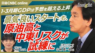 【日本経済に回復の兆し？賃金上昇と消費増、原油高リスクも注視｜三菱ＵＦＪリサーチ＆コンサルティング 小林真一郎氏】1-3月期GDP予想を超える上昇／個人消費・設備投資が下支え／実質賃金3カ月連続プラス