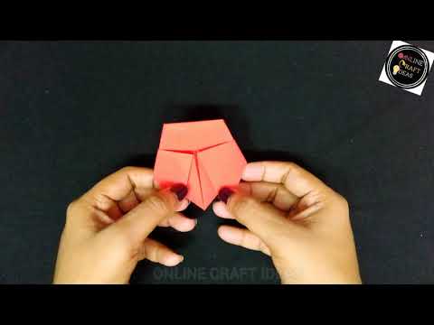 How to make origami ladybug | Paper ladybug| Very easy origami ladybug
