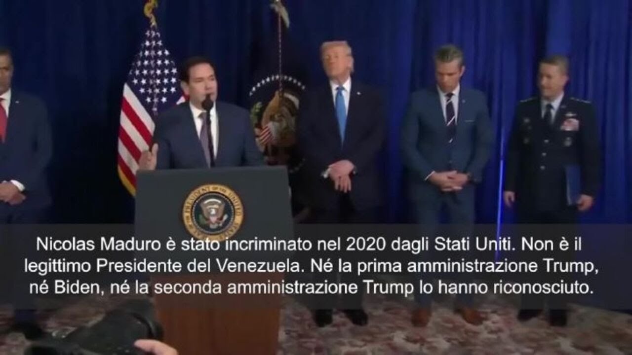 Rubio: Maduro non è Presidente legittimo del Venezuela. Un latitante