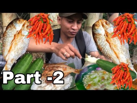 Part -2 🔥IKAN ASIN & ASINAN TIMUN! Makanan Survival yang paling Segar & Enak!