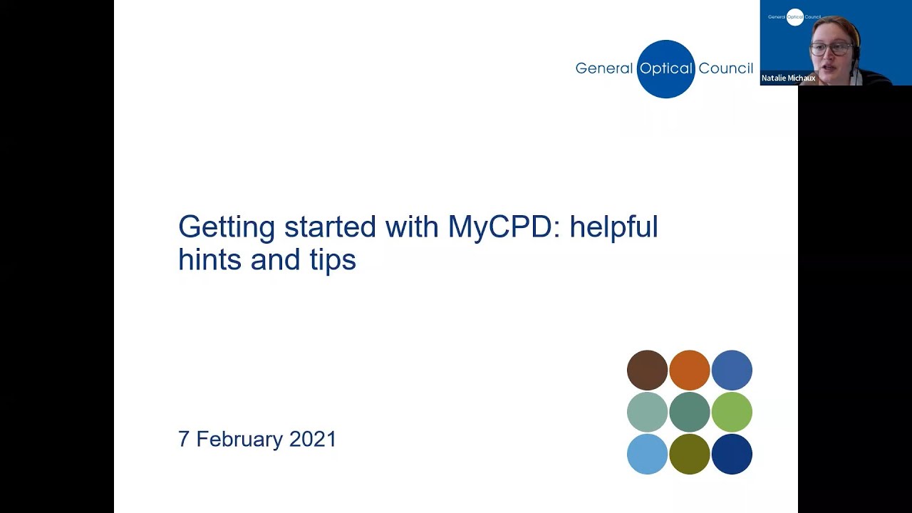 Getting started with MyCPD: Helpful Hints webinar - 7 February 2022