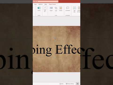 PowerPoint Typing Text Animation Effect #shorts