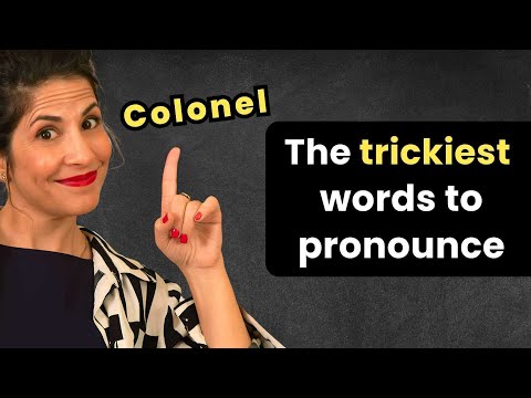 How to pronounce English words with tricky spellings