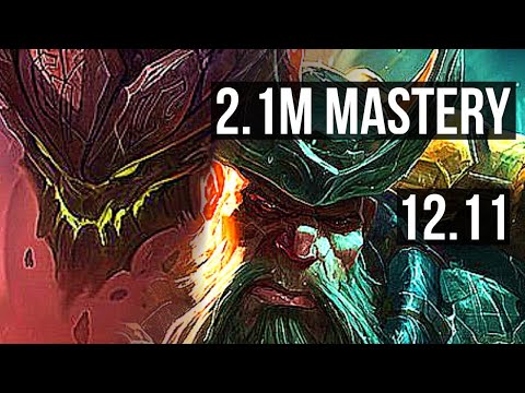 MALPHITE vs GANGPLANK (TOP) | 1800+ games, 2.1M mastery, 5/1/4 | NA Master | 12.11