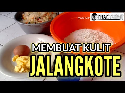 MEMBUAT KULIT JALANGKOTE KUE PASTEL KHAS MAKASSAR