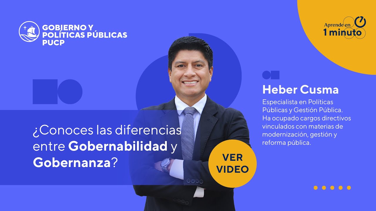 #AprendeEn1minuto I  Diferencias entre Gobernabilidad y Gobernanza