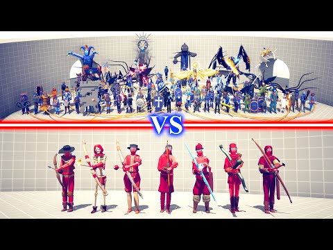 SECRET ADDON TEAM vs ARCHERS TEAM - Totally Accurate Battle Simulator TABS