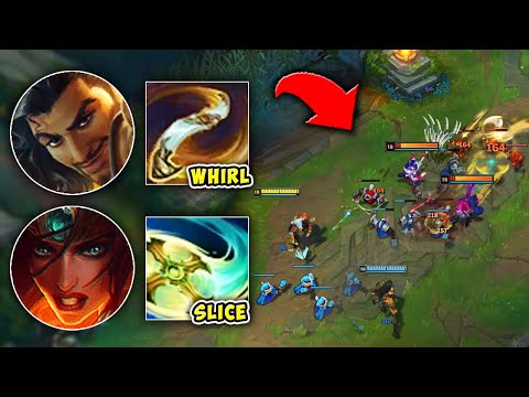 WE RAN A DOUBLE BOOMERANG BOT LANE AND SNIPED THEM WITH Q - League of Legends
