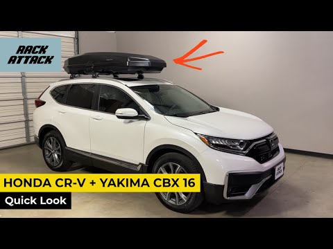 2017-2021 Honda CR-V with Yakima CBX 16 Roof Cargo Box