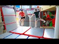 I Built A Slamball Trampoline Court In My House