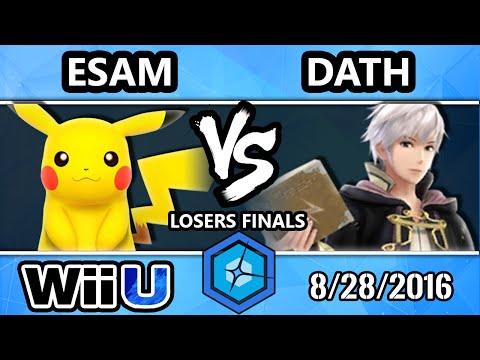Shine 2016 Smash 4 - PG | ESAM (Pikachu) Vs. EVB | Dath (Robin) SSB4 Losers Finals - Smash Wii U