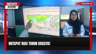 Hotspot Riau Turun Signifikan Usai Diguyur Hujan