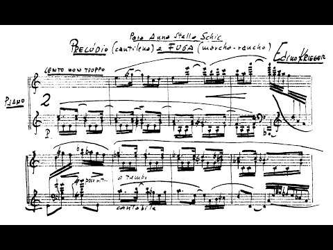 Edino Krieger - Prelúdio (cantilena) e fuga (marcha-rancho) (Alexandre Dossin, piano)