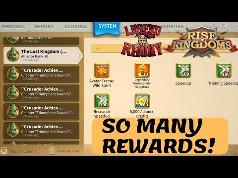 END OF LOST KINGDOM REWARDS - SO MANY REWARDS !! - Rise of Kingdoms