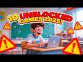 Top 10 Best Unblocked Game Websites For School 2025