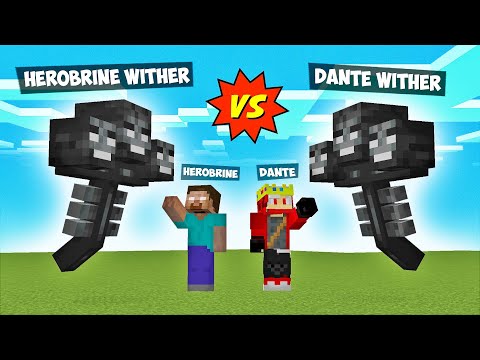 EPIC Pet Battle: Dante's Wither vs Herobrine in Minecraft!